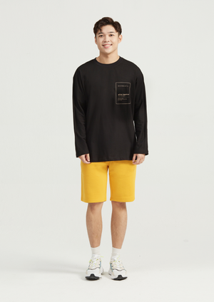 Eliot Malaysia Breakthrough Basic Tshirt T-shirt Long Sleeves Black Oversized Oversize Fit Local Cotton
