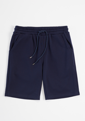 Eliot Malaysia Shorts Premium French Terry Local Oversized Oversize Fit Elastic Clothing Apparel Navy Blue