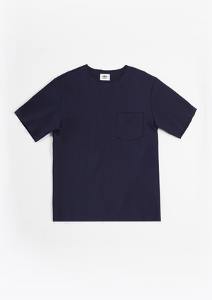 Eliot Malaysia Oversized Streetwear Tee Tshirt T-shirt Pocket Navy Blue Clothing Apparel Local